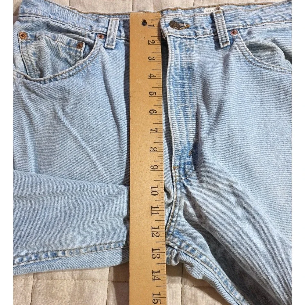 Vtg Levis 550 Jeans Mens 36x32 Blue Denim Red Tab Relaxed Light Wash‎ Y2K